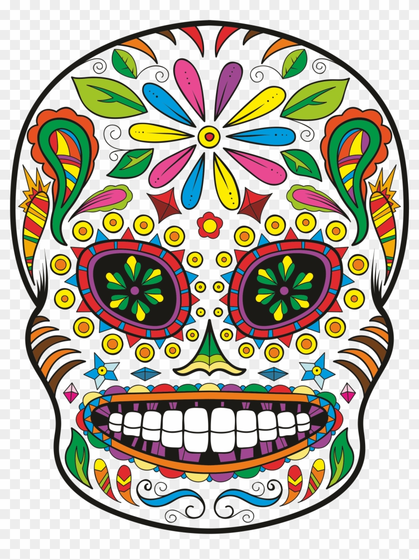 Sugar Skull Clip Transparent #857726