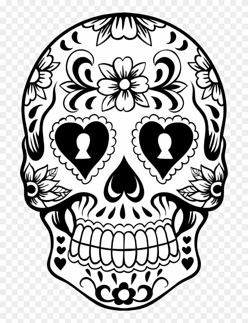 Sugar Skull Wreath - Day Of The Dead Skulls #857756