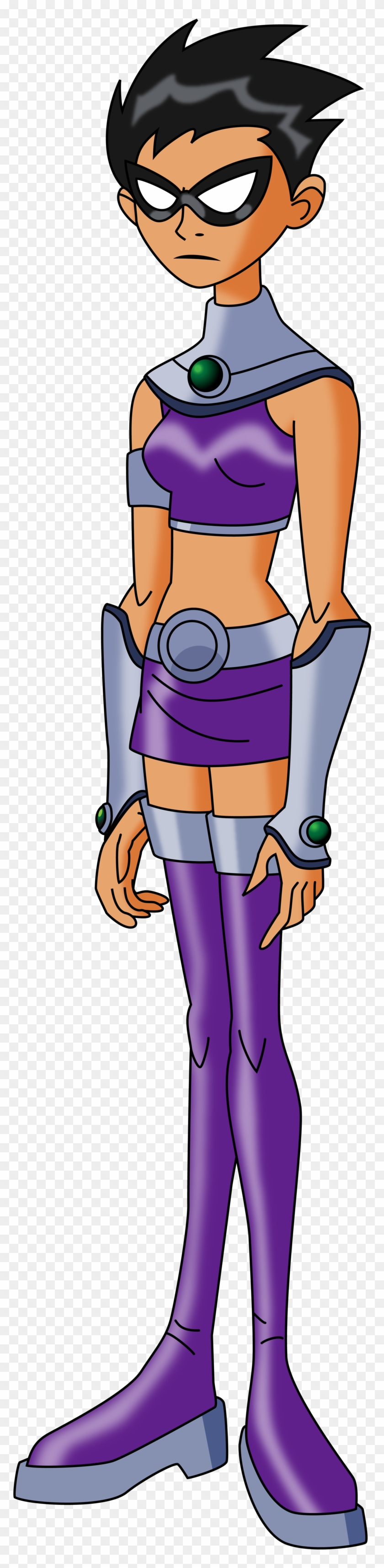 Tt Robin On Starfire's Body By Insert Artistic Nick - Robin And Starfire Body Swap #857847