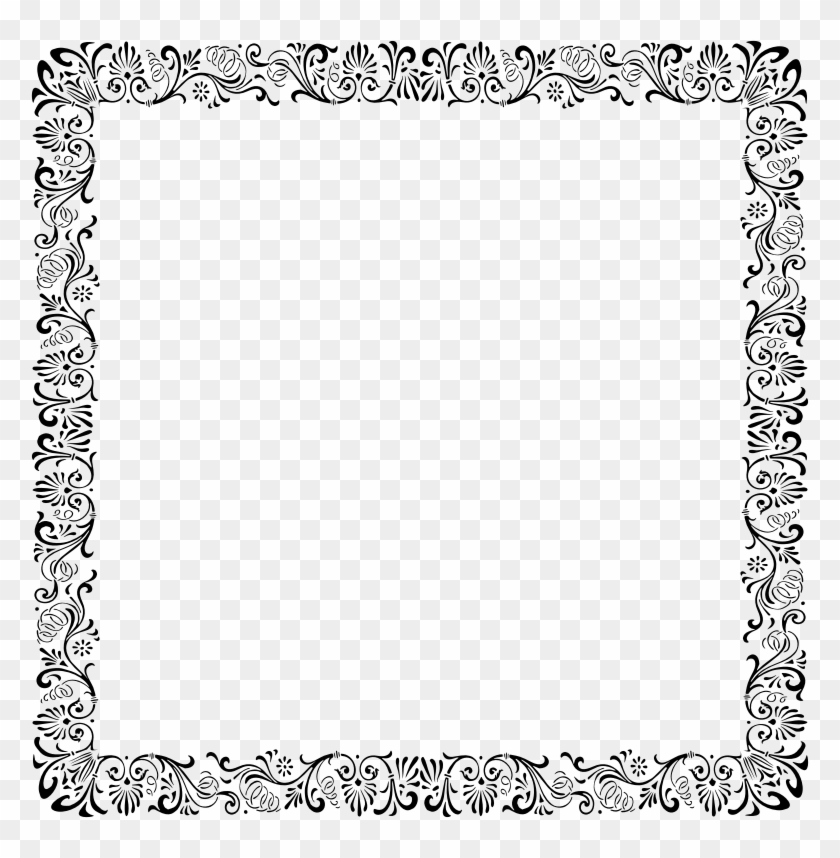 Medium Image - Flower Border Coloring Hseet #857866