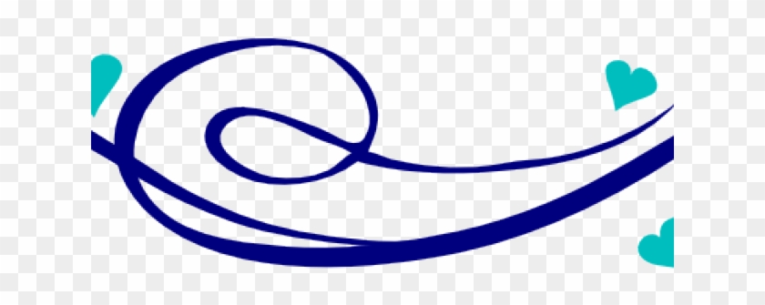 Decorative Line Blue Clipart Navy - Clip Art #857908