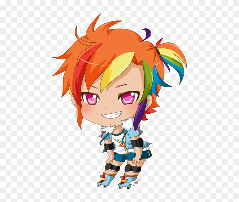 Human Chibi Rainbow Dash - Anime Transparent Backround Drawing #857949
