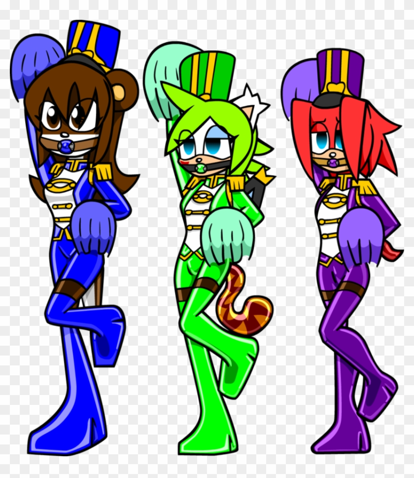 Cheer Trio By Shennanigma - Cartoon #857968
