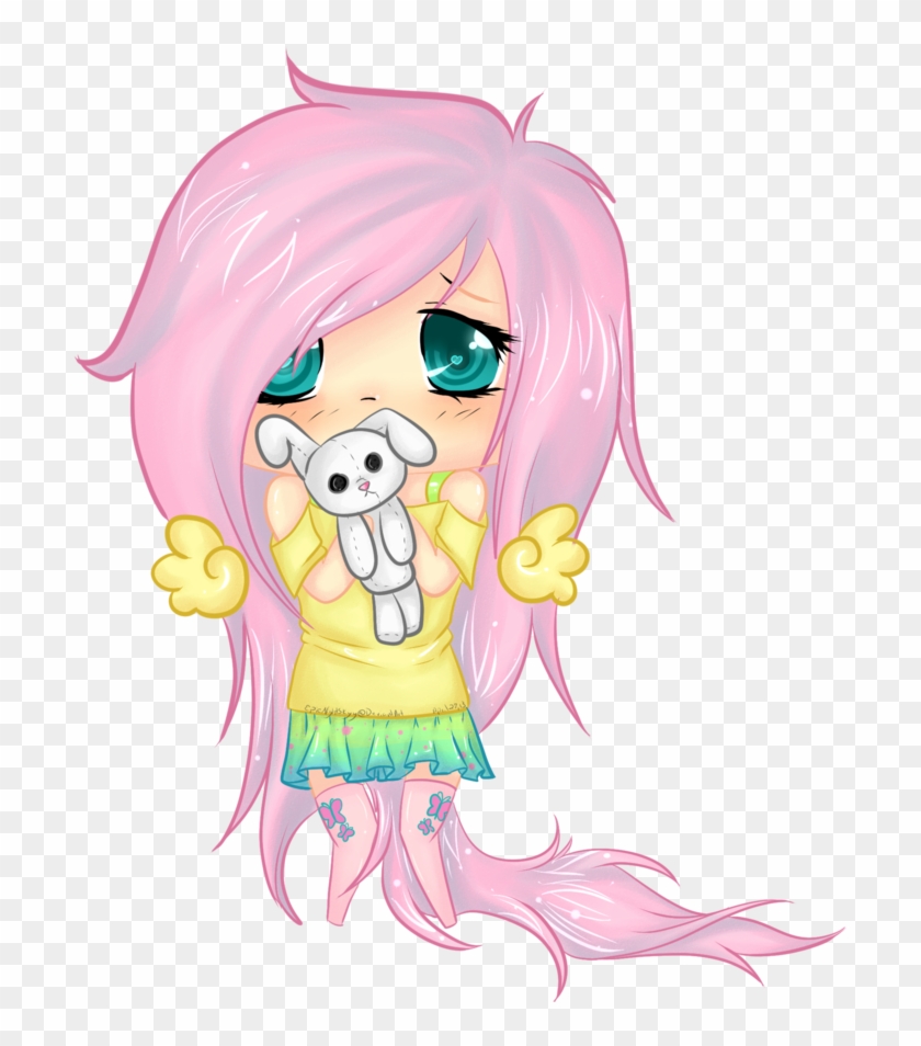 Chibi Fluttershy By Epicnightskyy Chibi Fluttershy - Human Fluttershy Chibi Drawing #857989
