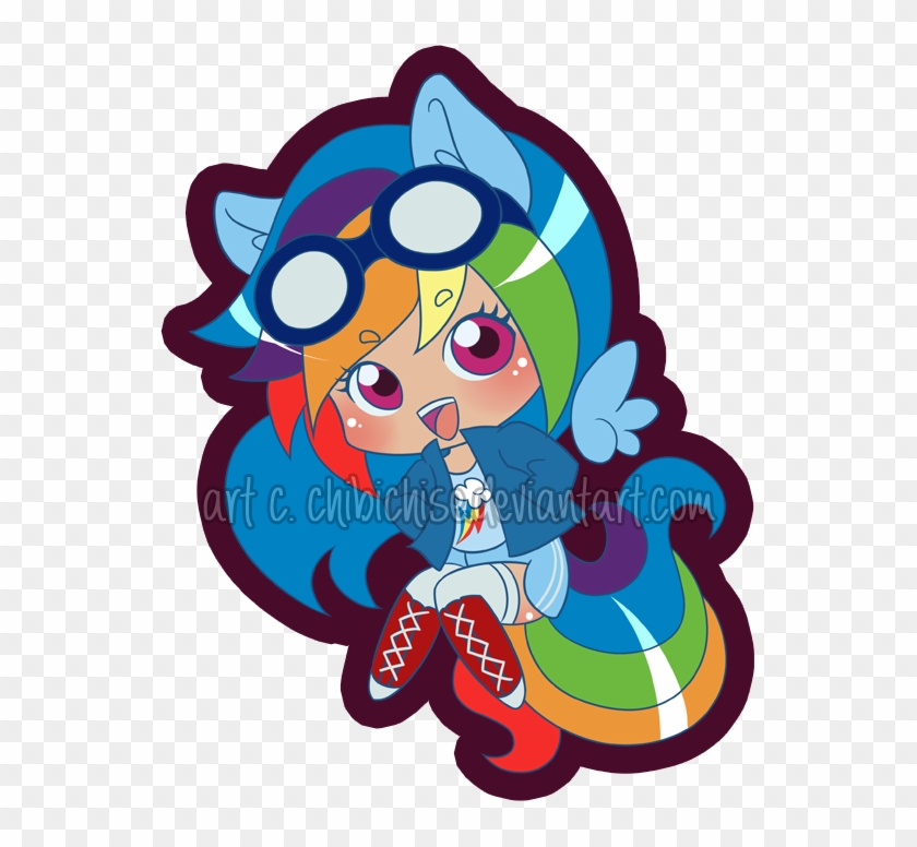 Human Chibi Rainbow Dash Rainbow Dash Teeny Chibi By - Cartoon #858043