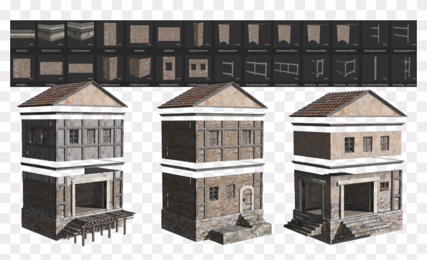 High Resolution Props, Modular Architecture, And Pbr - House #858287