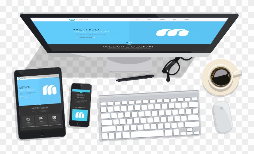 Website Designers Based In Margate, Thanet, Kent - Computer Top View Png #858355