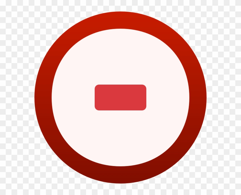 Incomplete Symbol Clip Art At Clker - Señal De Transito Circulo Rojo #858383