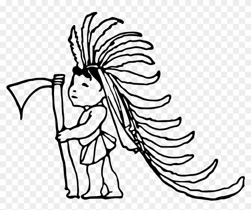 Big Image - Indian Draw Child #858590