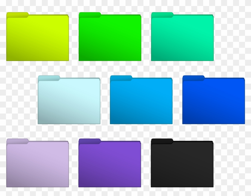 Color Windows 8 Via - Color Folder Icons Png #859316