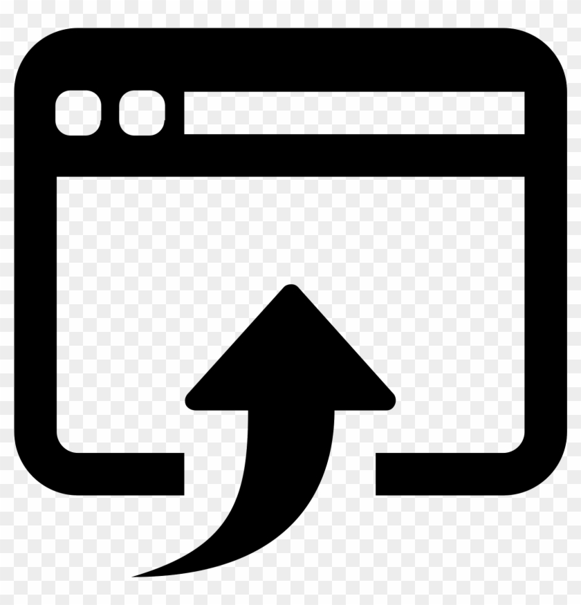 Browsers Clipart Web Interface - Open In Browser Icon #859930