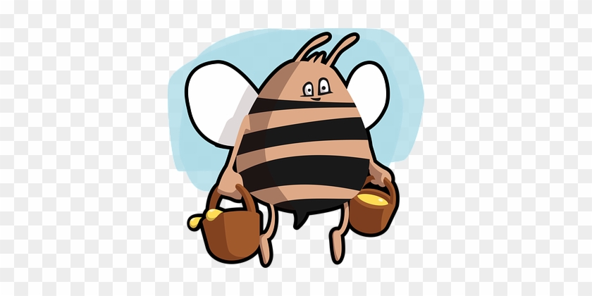 Bee Bug Honey Insect Bee Bee Bee Bee Bee H - Bee Carrying Honey Charms #859959