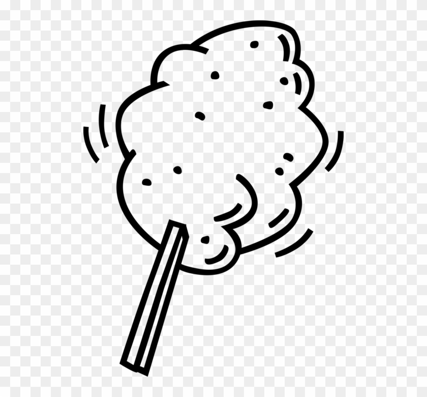 Vector Illustration Of Carnival Candy Floss Cotton - Vector Illustration Of Carnival Candy Floss Cotton #860127