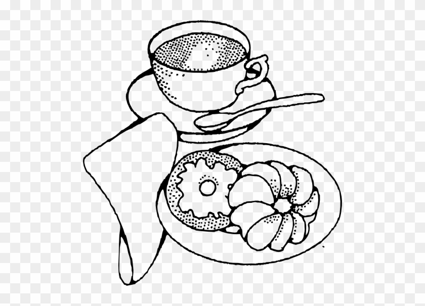 Coffee And Pastry - Pastries Black And White #860393