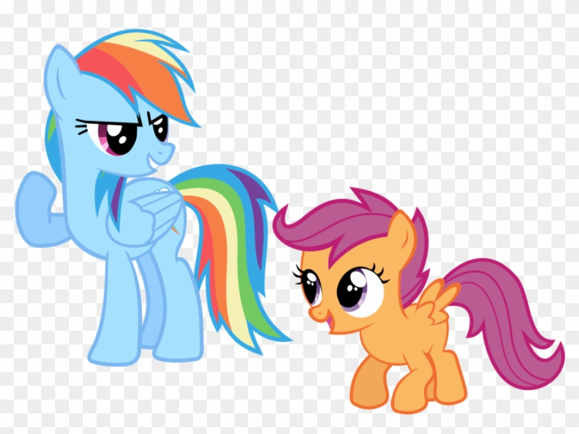 My Little Pony Friendship Is Magic Rainbow Dash And - Scootaloo And Rainbow Dash #860445