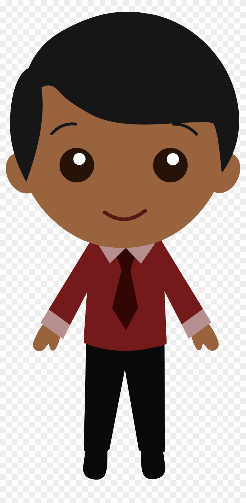 Cute Guy Clipart - Brown Boy Clipart #861083