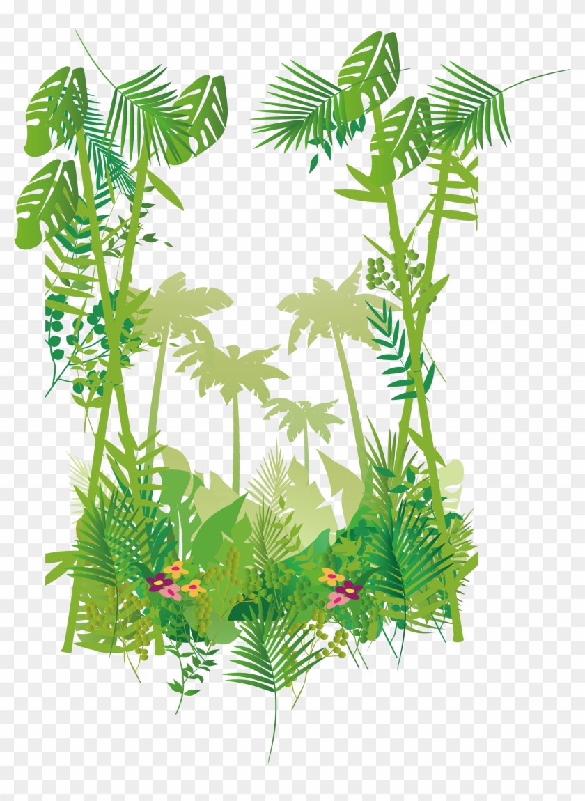 Forest Border Vector - Euclidean Vector #861182