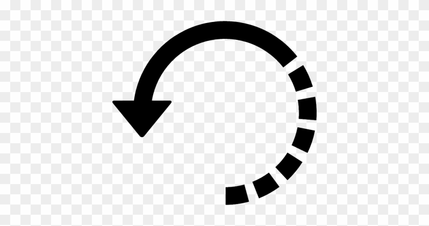 Circular Arrow Vector - Half Circle Arrow Png #861285