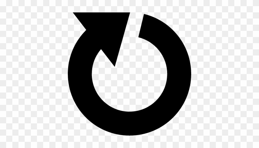 Circular Clockwise Arrow Vector - Clockwise Arrow #861338