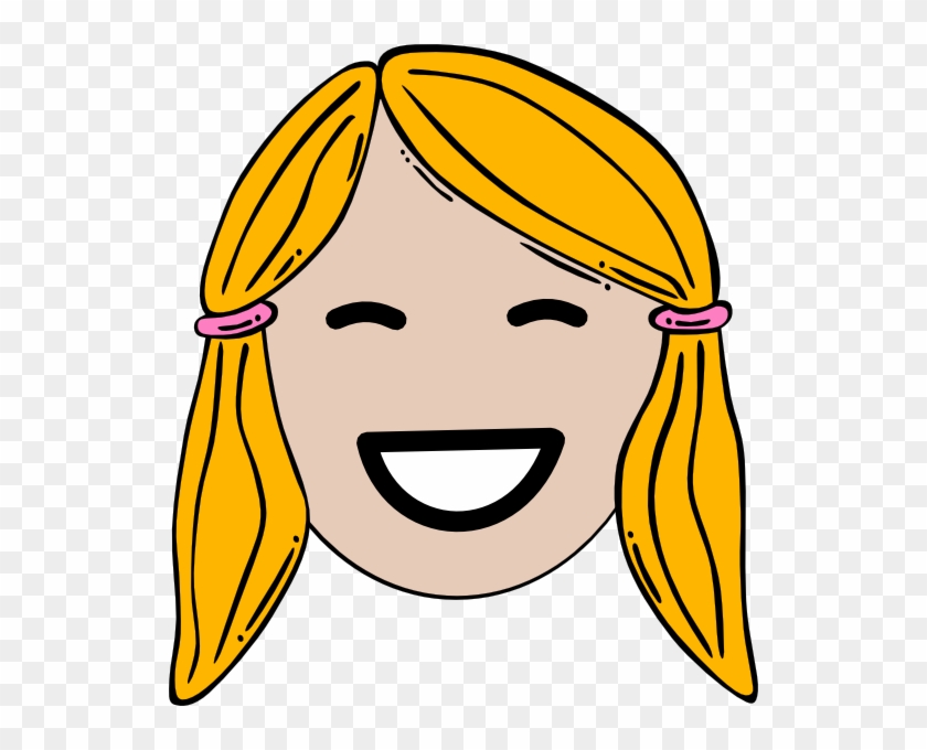 Lady Face Very Happy Clip Art At Clker Com Vector Clip - Happy Clipart #861580
