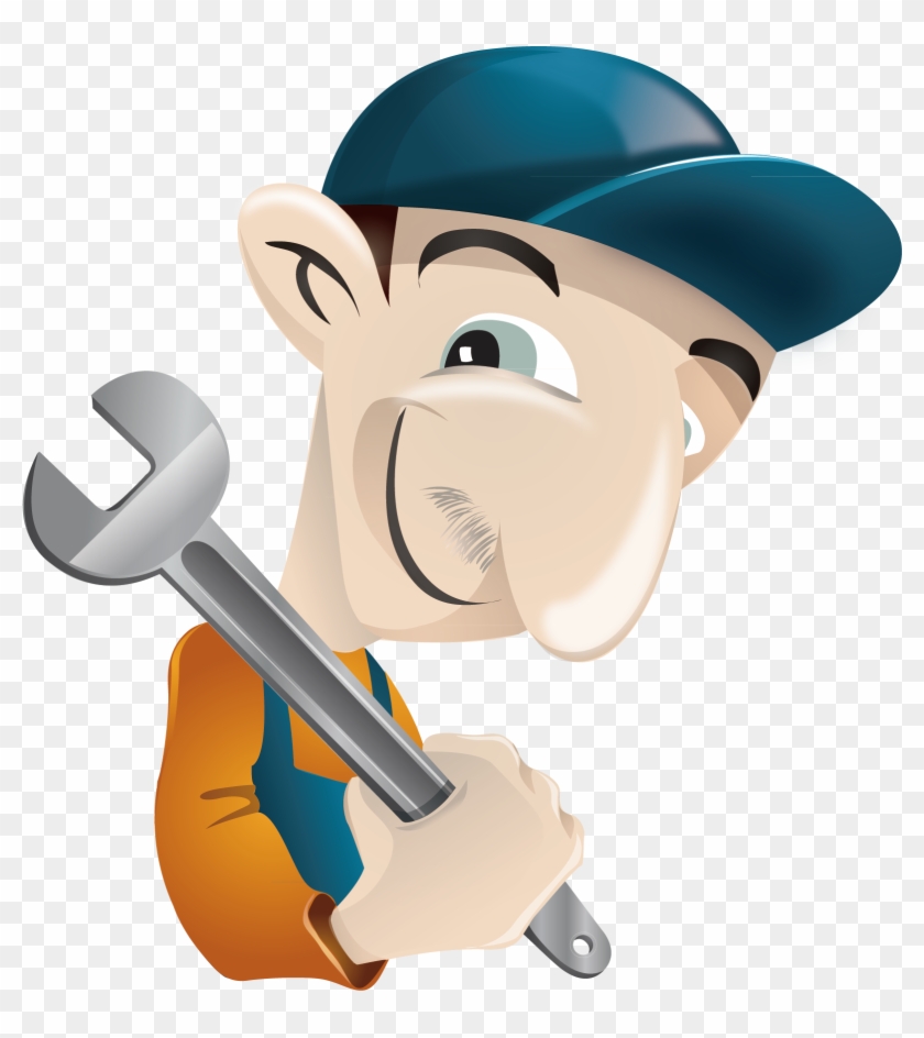 Cartoon Mechanic Clip Art - Idraulico Icona #861695