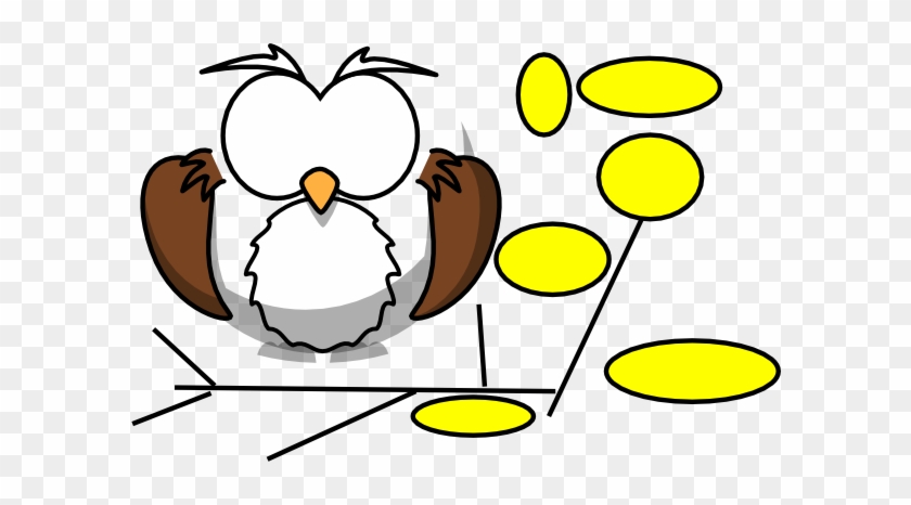 Uhu Clip Art At Clker - Cartoon Black And White Owl #156865
