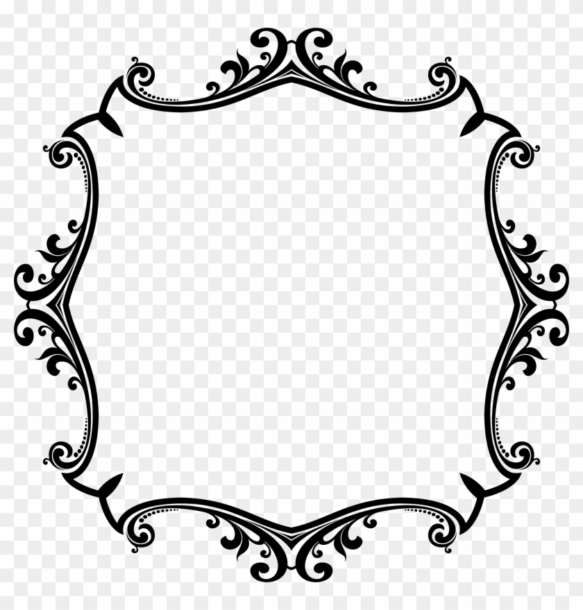 Ornamental Flourish Frame Aggrandized 5 - Weightlifting Pictogram #157406