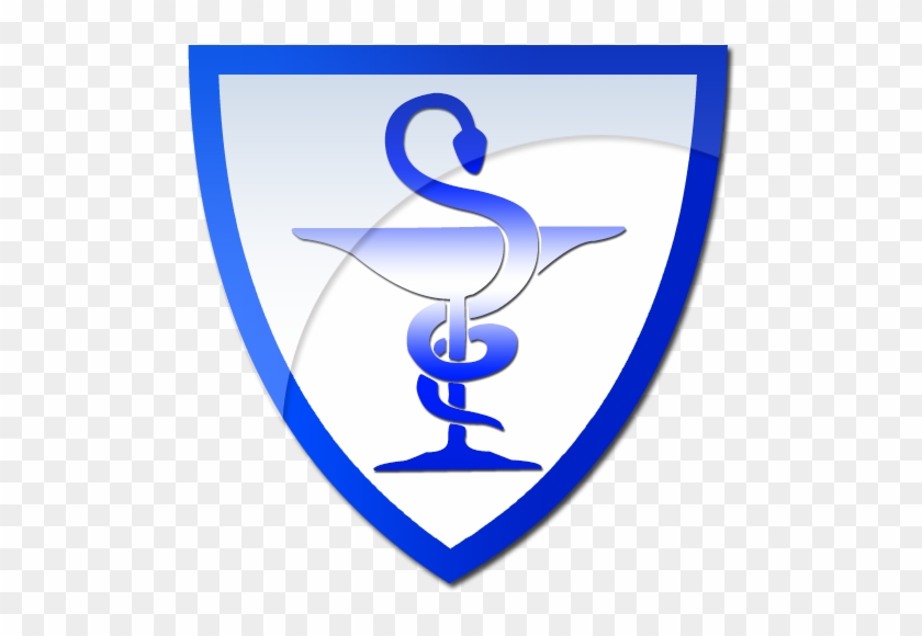 Bowl Of Hygeia Shield Clip Art Image - Pharmacy Monogram #159066