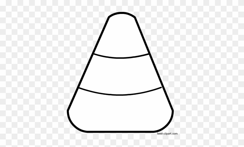 Black And White Halloween Clip Art - Candy Corn #161783