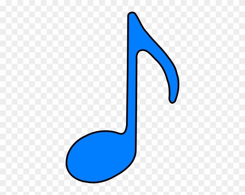 Eighth Note Blue Clip Art - Blue Music Note Clipart #161974