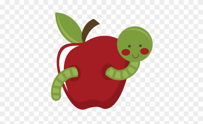 Worm Clipart Transparent - Worm In Apple Clipart #163368