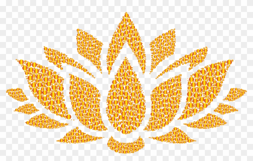 Prismatic Lotus Flower Silhouette 6 Circles 11 No Background - Lotus Flower Vector Png #862383