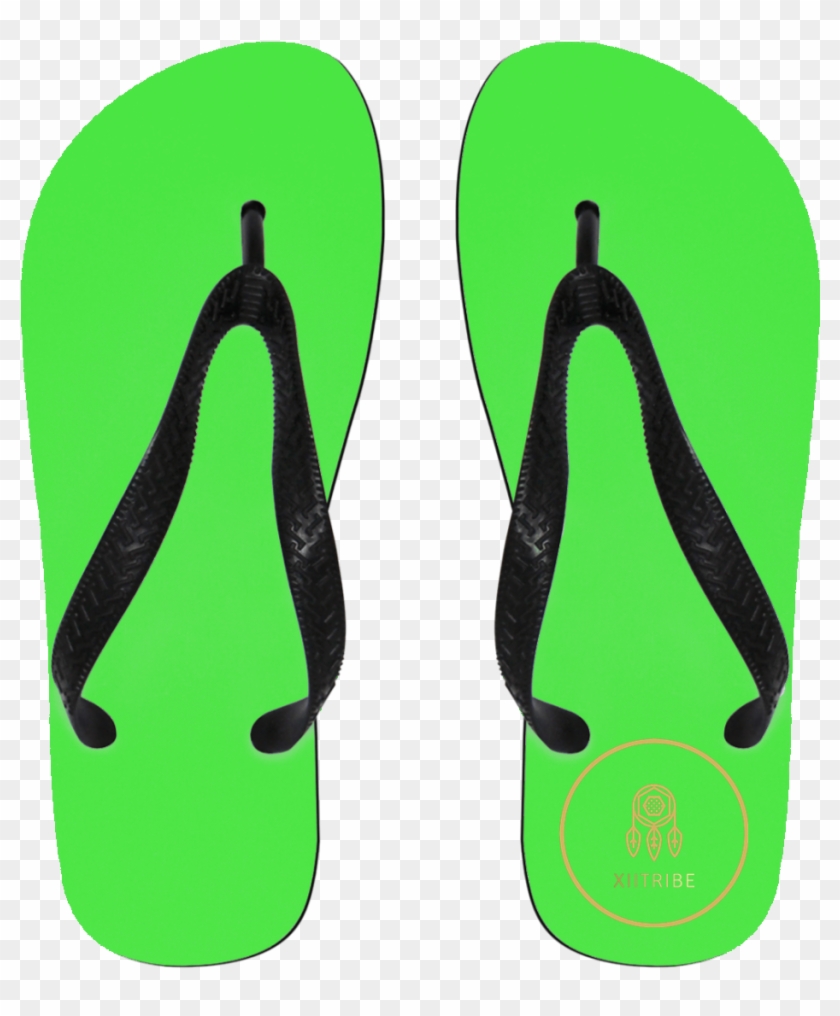 Brown Xiitribe Flip Flops - Customcat Hustle Until - Flip Flops - Small #862832