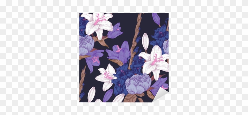 Vinilo Pixerstick Vector Floral De Patrones Sin Fisuras - Vintage #862885