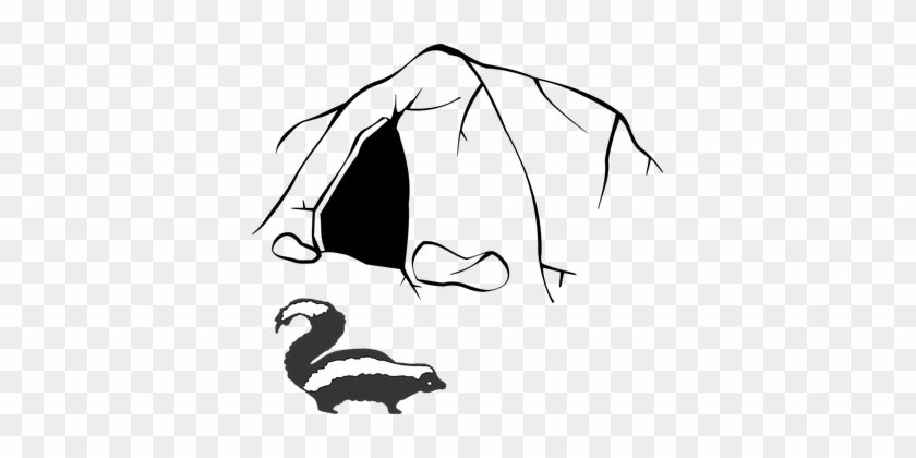 Stinky, Skunk, Smell, Cave, Nature - Cave Clip Art #864106