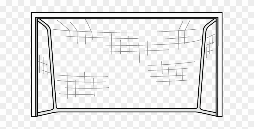 Football Goal Clipart - Cartoon Soccer Goal Png #864387