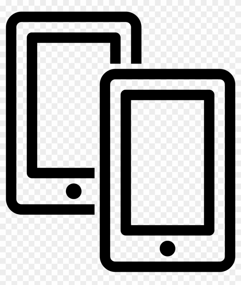 The Icon Is Shaped Like Two Horizontal Rectangles - Icon Mobile To Mobile #864410
