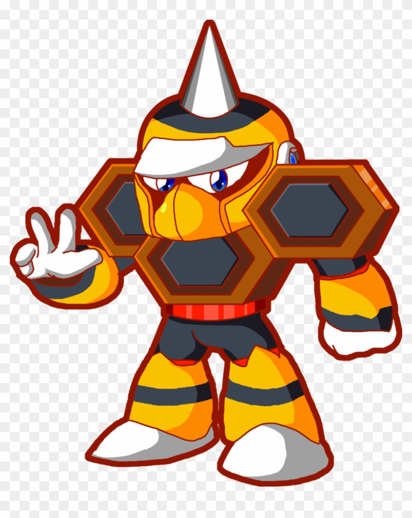 Hornet Man Powered Up By Galaxyman Da Awesome - Megaman Powered Up Hornetman #864750