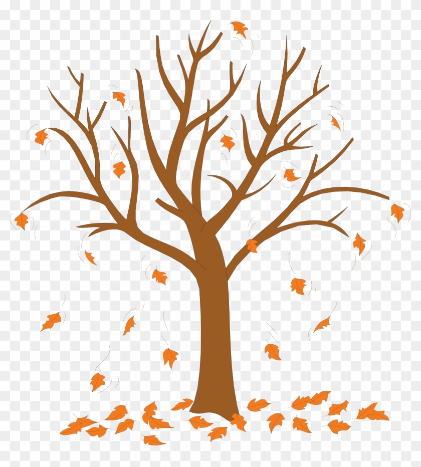 Leaves Falling Off Trees Clipart #864800