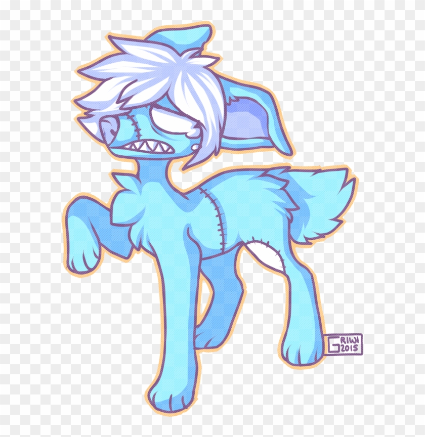 Sad Blue Rabbit By Griwi - Cartoon #865004