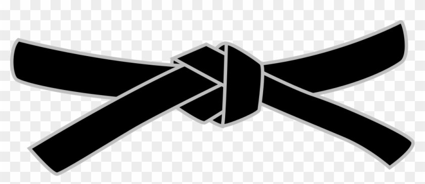 Logos Clipart Belt - Karate Black Belt Vector #865823