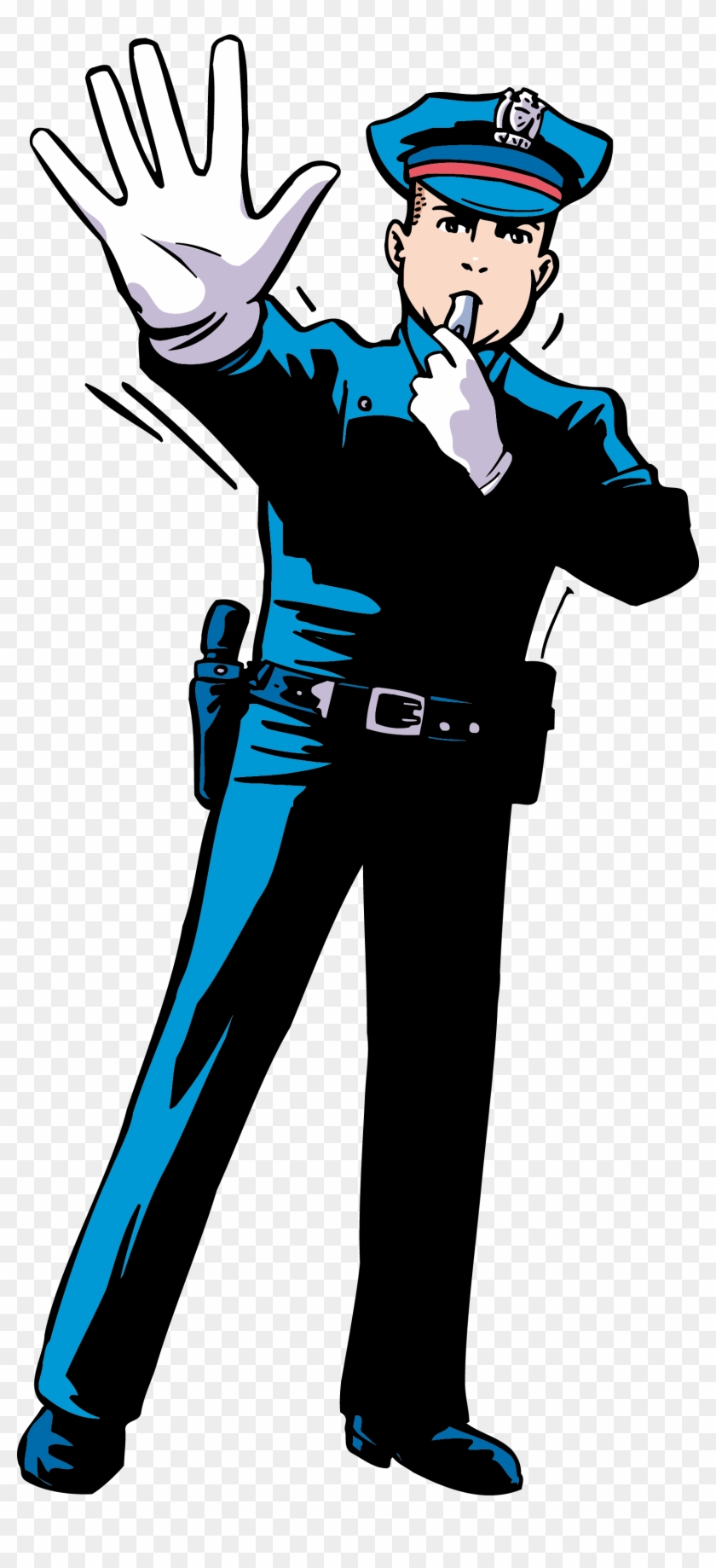 Cartoon Police Vector - Police #866203