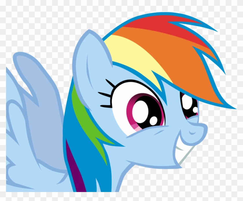 Grin Clipart Yay - Rainbow Dash Oh My Gosh Gif #866771