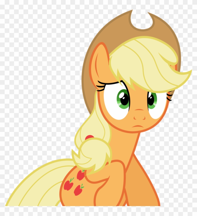 Applejack Wonderin' 'bout Them Teeth By Vladimirmacholzraum - My Little Pony: Friendship Is Magic #867105