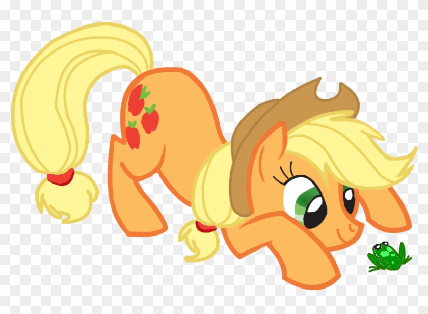 Apple Jack And The Frog By Spritefizz - Applejack #867358