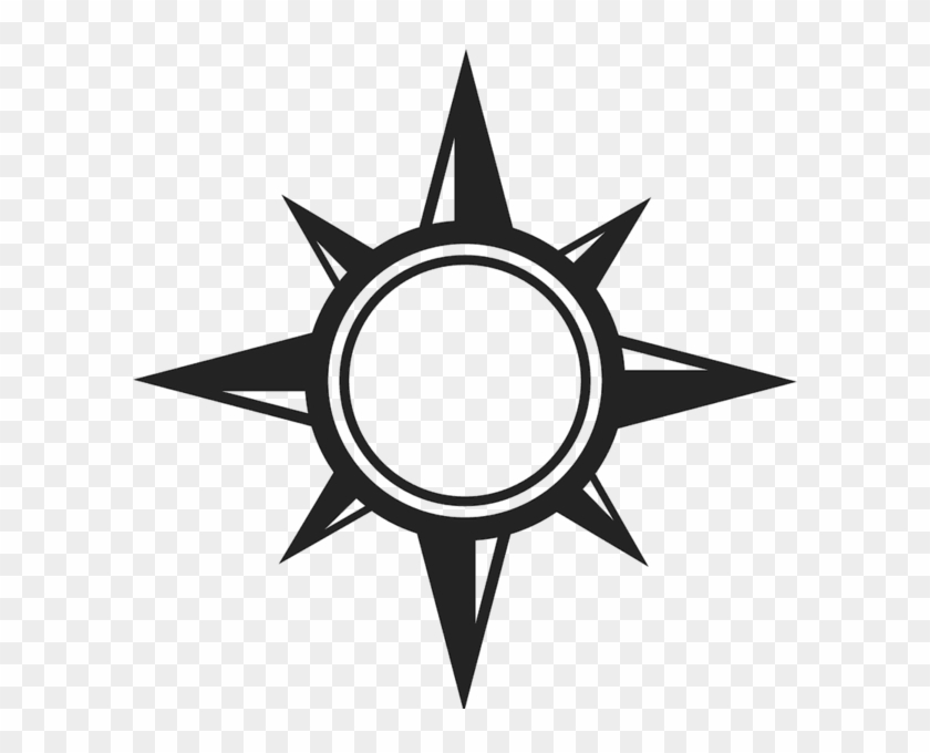 Round Compass Rubber Stamp - Black Sun Star Wars #867712