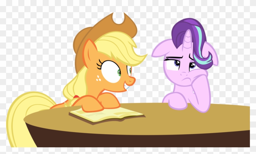 Starlight Glimmer And Applejack Vector - Little Pony Friendship Is Magic #867771