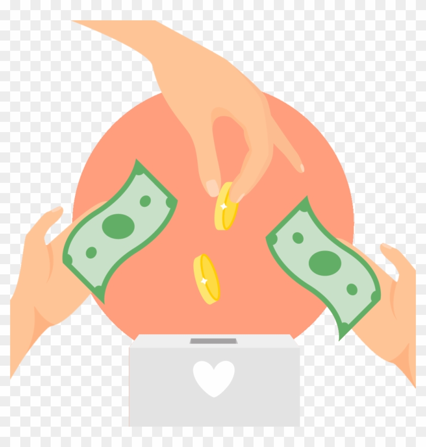 Hand Donate Money Png #867948