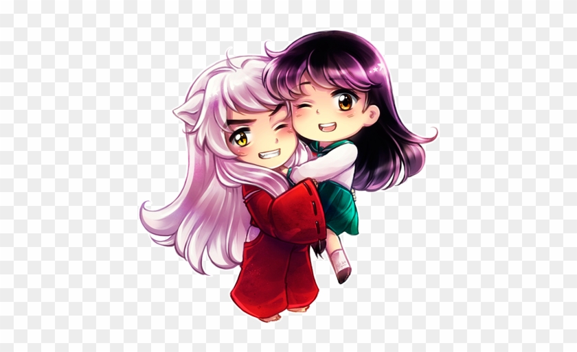 Chibi Inukag - Kagome And Inuyasha Chibi #868251