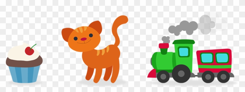 Cupcake, Chat, Train Jouet - Cupcake #868369